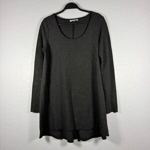 Bryn Walker Women's Gray Long Sleeve Layering Dress Made In USA Large